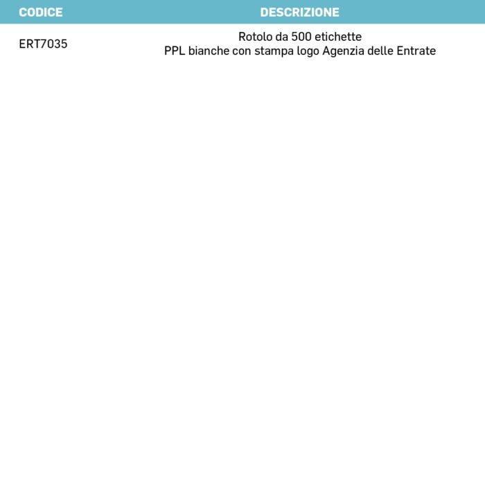 etichette per attivazione cassa logo Agenzia delle Entrate