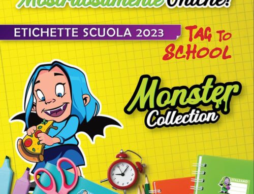 Tag To School Etichette adesive scuola Monster collection