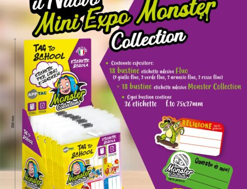 NUOVO EXPO TAG TO SCHOOL MONSTER COLLECTION